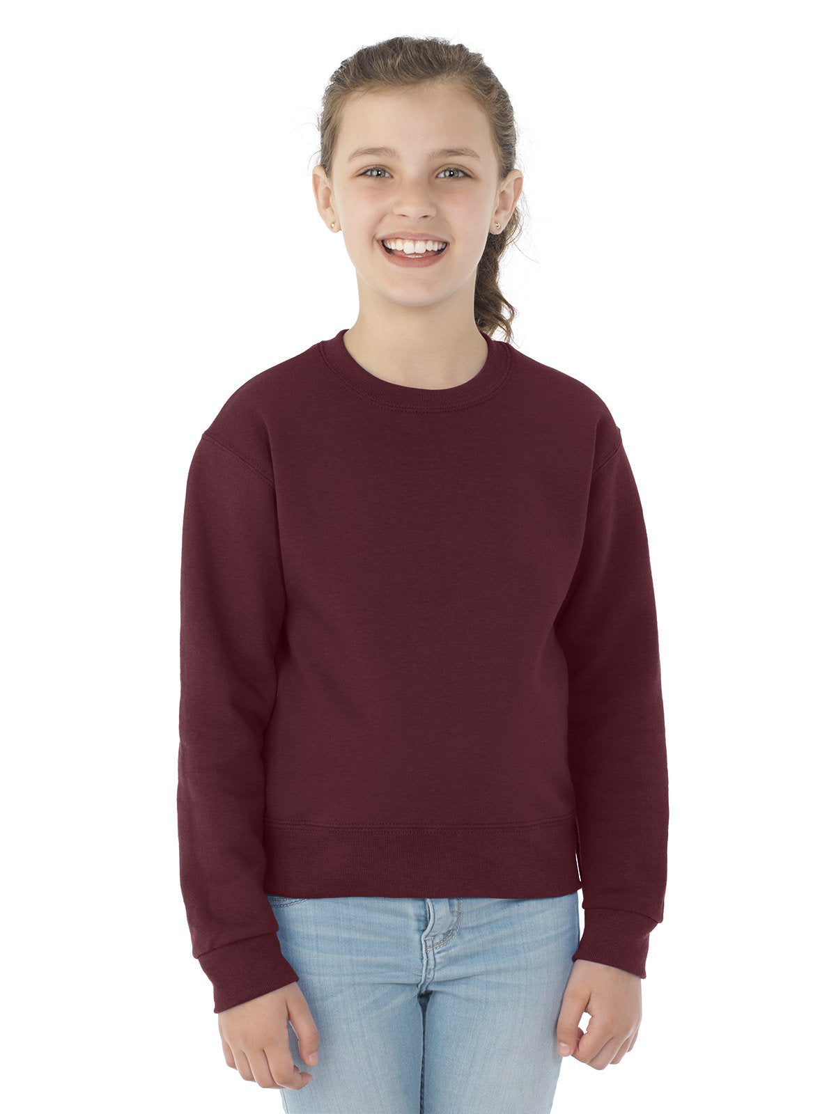 Youth NuBlend Fleece crew - BLAcK - S(D0102HI3YXW)