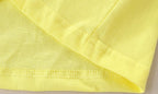 Toddler Girls Summer Clothes Outfit,Cotton Top and Shorts Clothing Set Yellow 3t