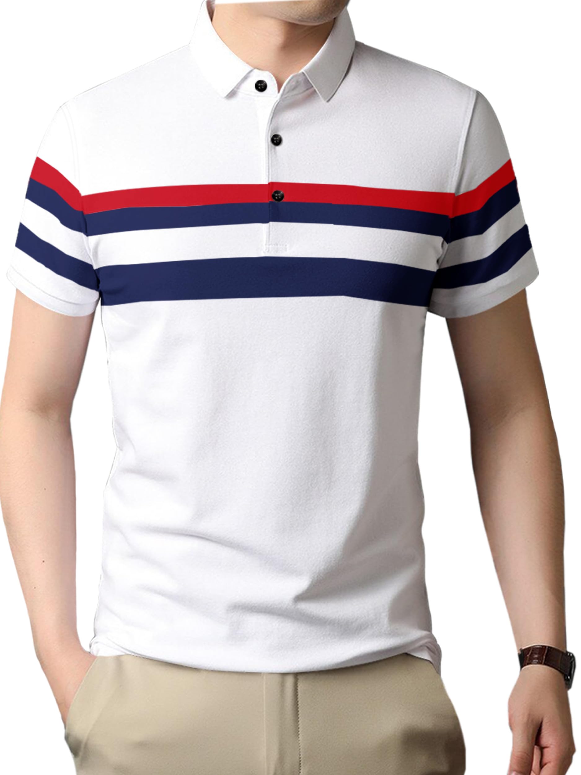 Noble Monk MenS Regular Fit Pure Cotton Polo T Shirt |Half Sleeves |Collar Tshirts | Casual T-Shirt For Men