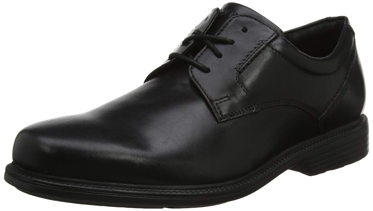 Rockport Mens Charlesroad Plaintoe Black Derbys, Black 002, 8 US 7.5