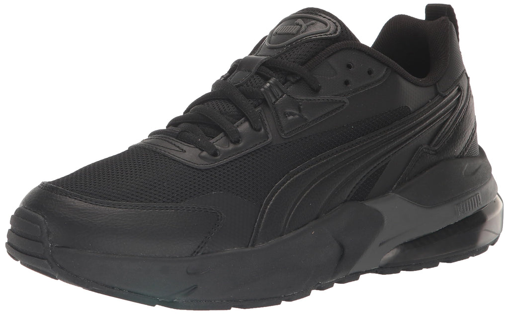 PUMA Men's VIS2K Sneaker, Puma Black-Puma Black, 12