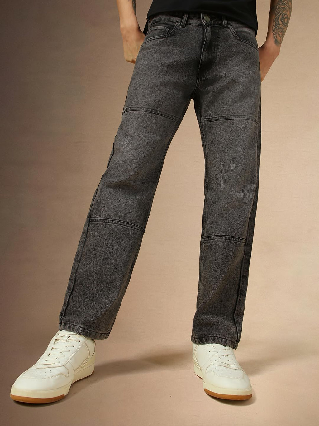 Dennis Lingo Men Grey Denim Relaxed fit Mid Rise Denim Jeans
