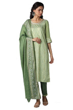 Aurelia Women'S Viscose Kurta, Trouser & Dupatta (22Aud10365-501949_Green_S)