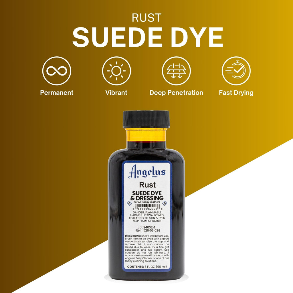 Angelus Suede Dye, 3 oz, Rust