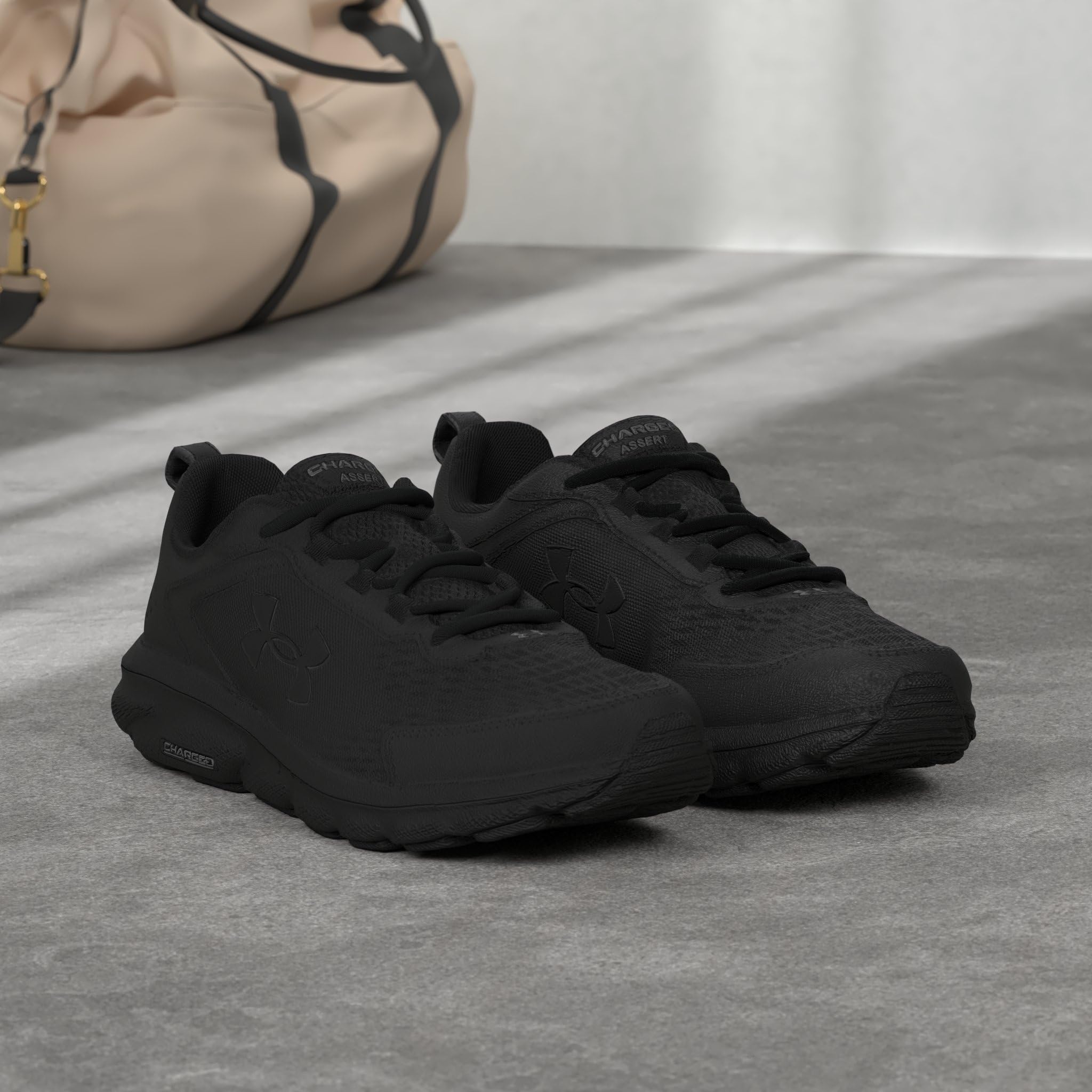 Under Armour Mens Charged Assert 9 Running Shoe, Black (002 Black, 11 US