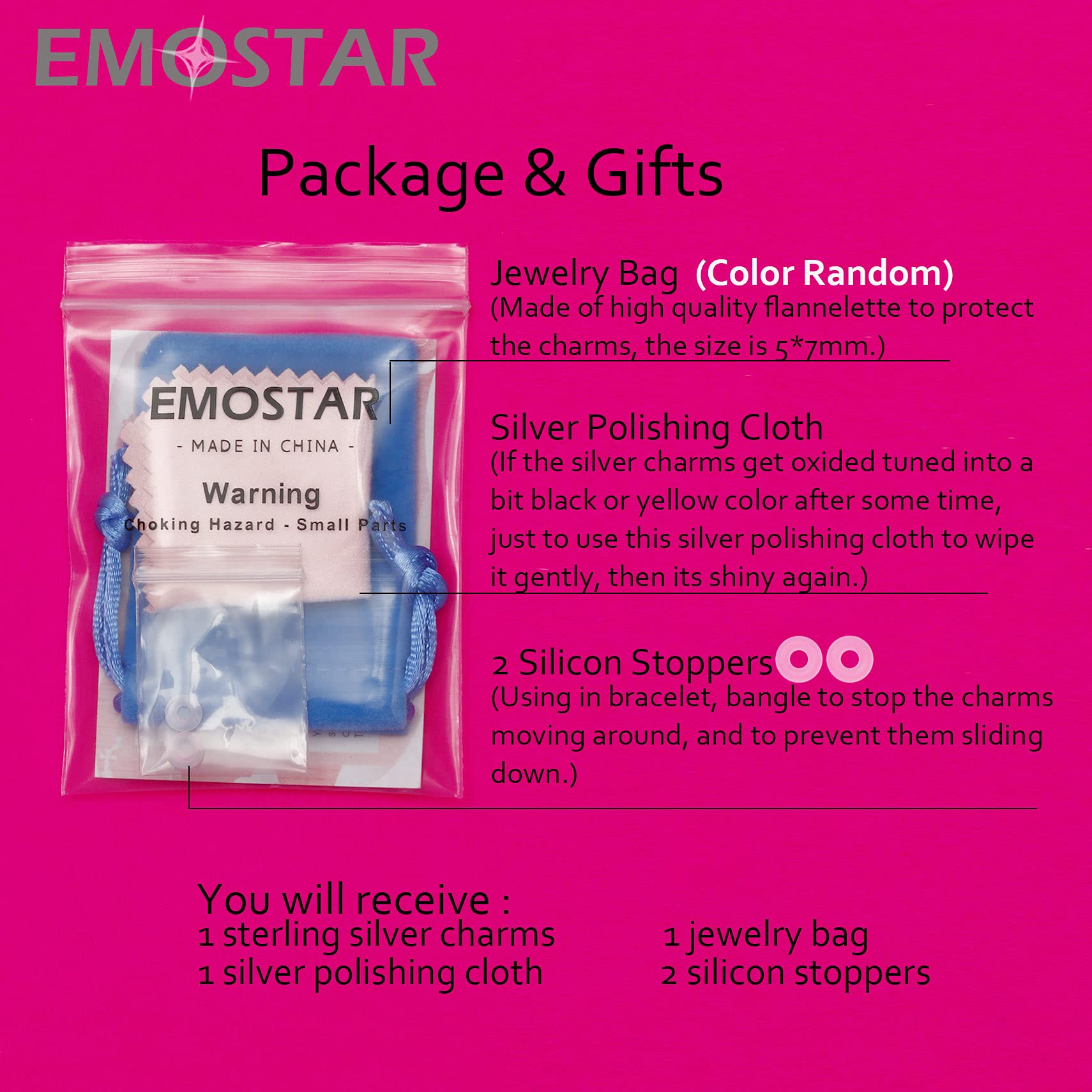 Letter S Charms Initial A-Z Alphabet Beads - Rose Gold Authentic 925 Sterling Silver Letra Dangle Letra Necklace Pendant, fit Pa