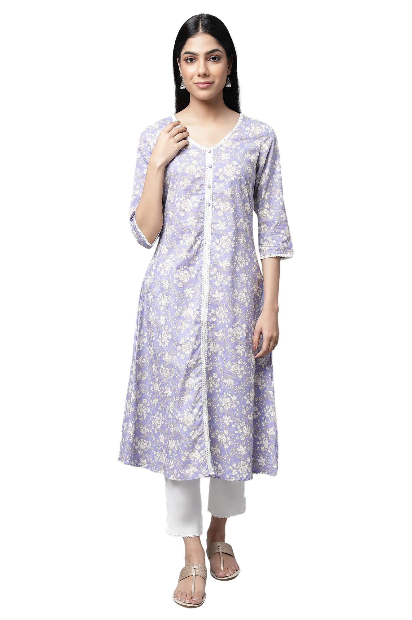 Aurelia Womens Viscose Kurta & Pant (23FEAS14218-506694_Pink