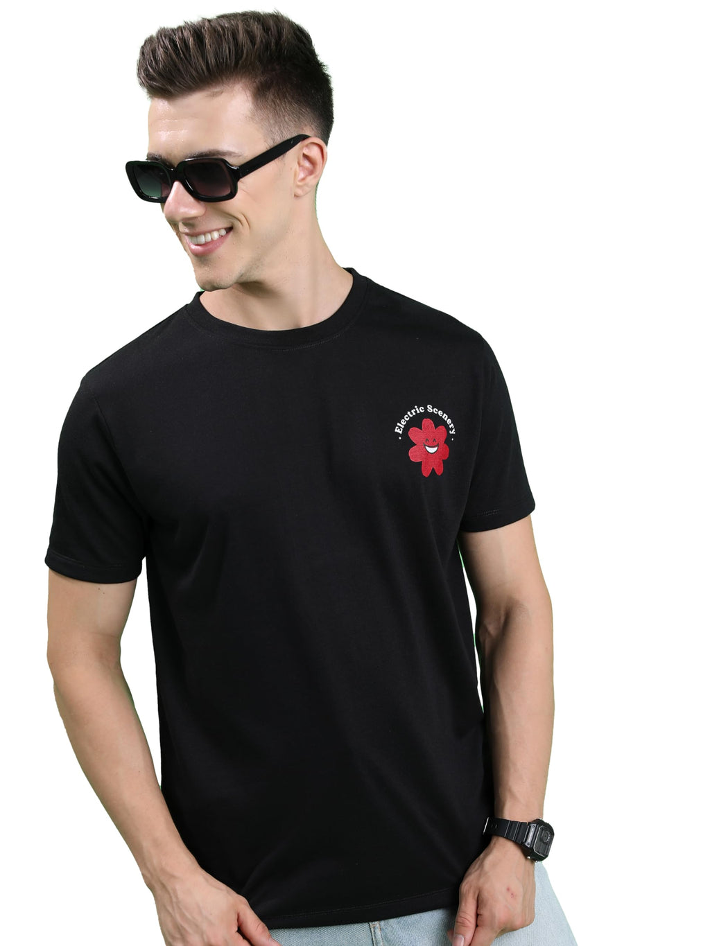 Ketch MenS Relaxed Fit T-Shirt (Khts000736_Black