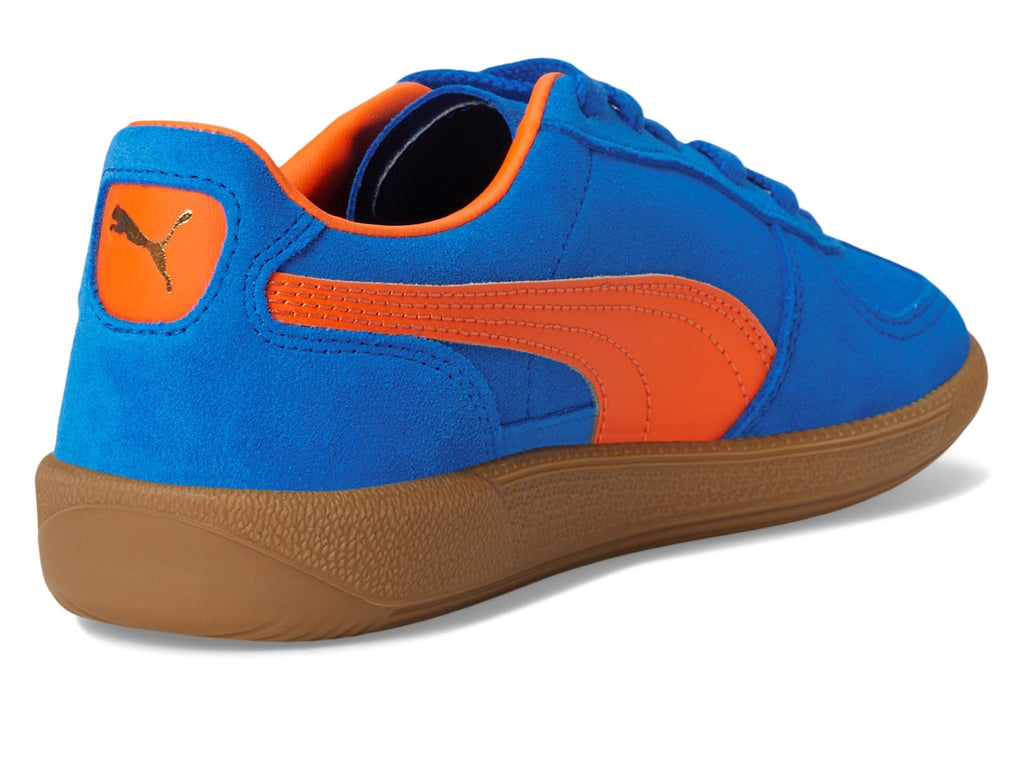 PUMA Palermo (Big Kid) Sneaker, Hyperlink Blue/Flame Flicker/Gum, 6 US Unisex