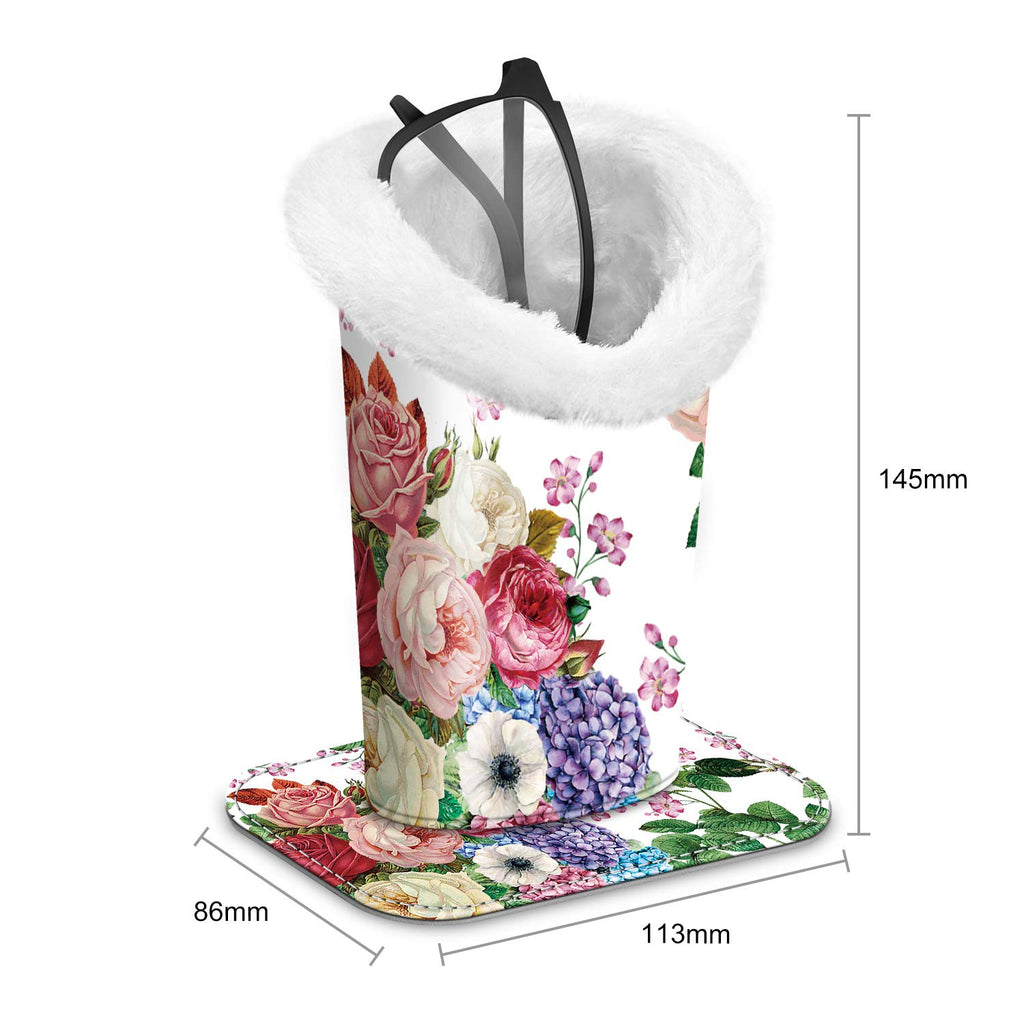 Fintie Plush Lined Eyeglasses Holder, Glasses Stand Case, Anti-scratch Glasses Storage Organizer for Desk, Nightstand, Office, F