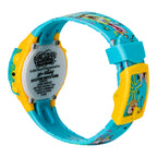 Accutime Nickelodeon Spongebob Squarepants Kids LCD Watch with LED Lights - Colorful Character Strap, Interactive Flashing Displ