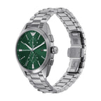 Emporio Armani Men's Chronograph Stainless Steel Watch (Model: AR11480), Silver/Green