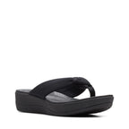 Clarks Women's Casual Sandal, Black/Black, 8