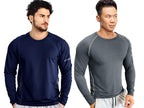 Noble Monk MenS Regular Fit T Shirt (Combo Pack Of 2) |Full Sleeves |Round Neck |Casual Tshirt For Men