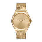 Michael Kors Slim Runway Three-Hand Gold-Tone Stainless Steel Mesh Men's Watch (Model: MK8625)