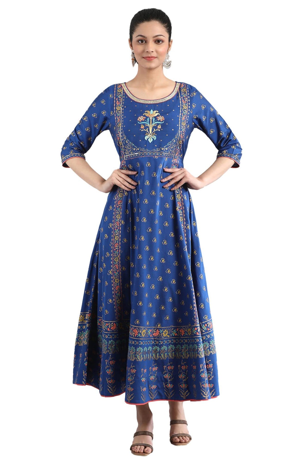 Royal Blue Flared Dress