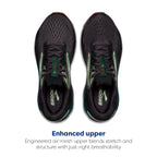 Brooks Mens Ghost 16 Neutral Running Shoe - Blackened Pearl/June Bug/Green - 8 Medium