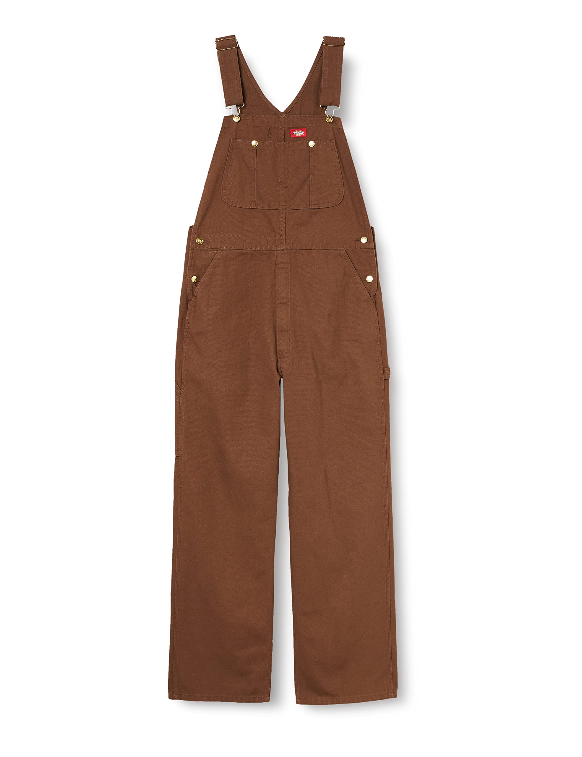 Dickies mens Bib Overalls, Rinsed Timber, 32W x 30L US