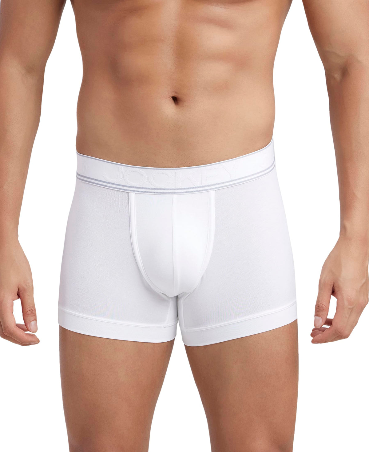 Jockey Hg16 MenS Tencel Micro Modal Elastane Stretch Solid Trunk With Natural Stay Fresh Properties_White_L