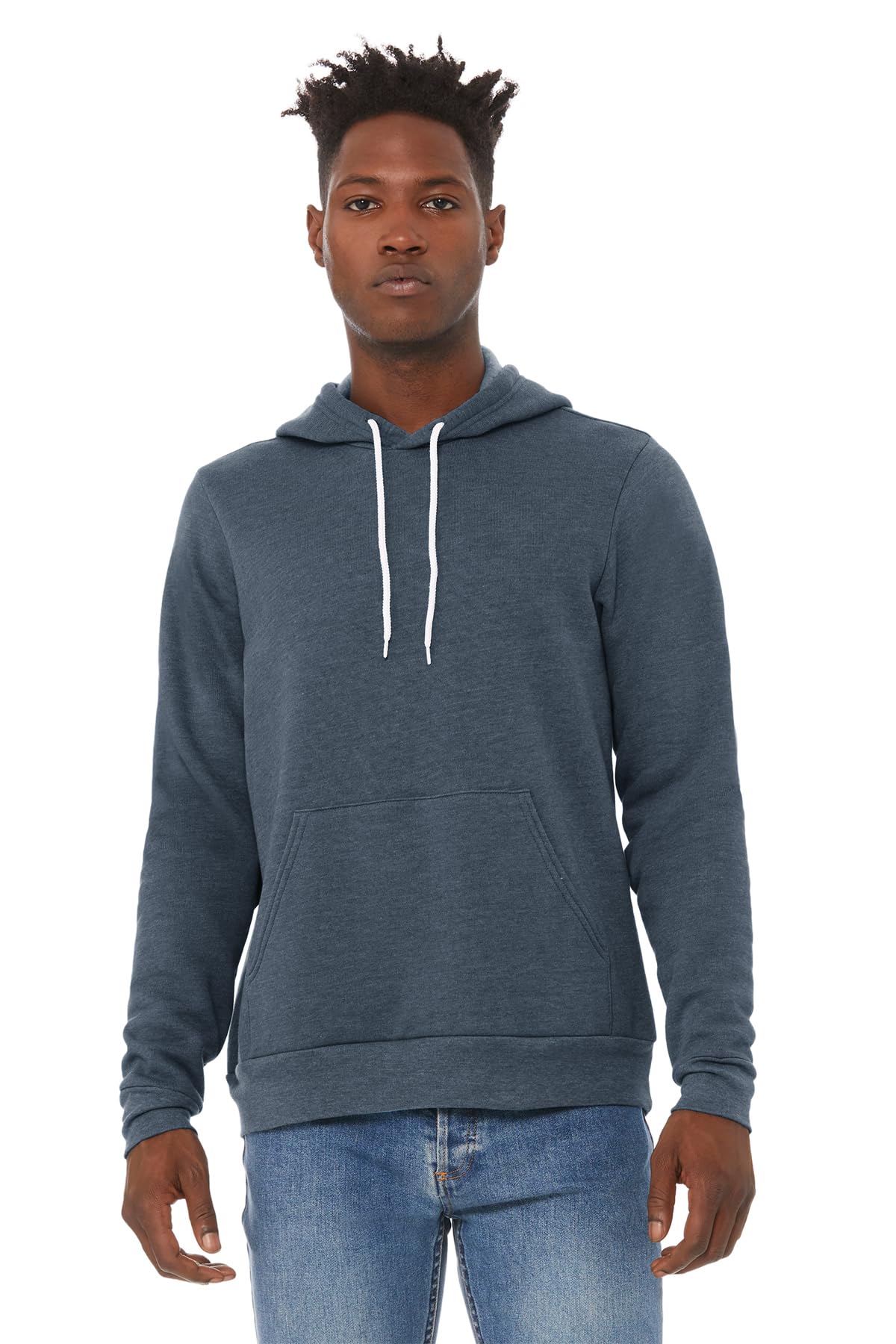 Unisex Sponge Fleece Pullover Hoodie - NAVY - S(D0102H7WIFX)