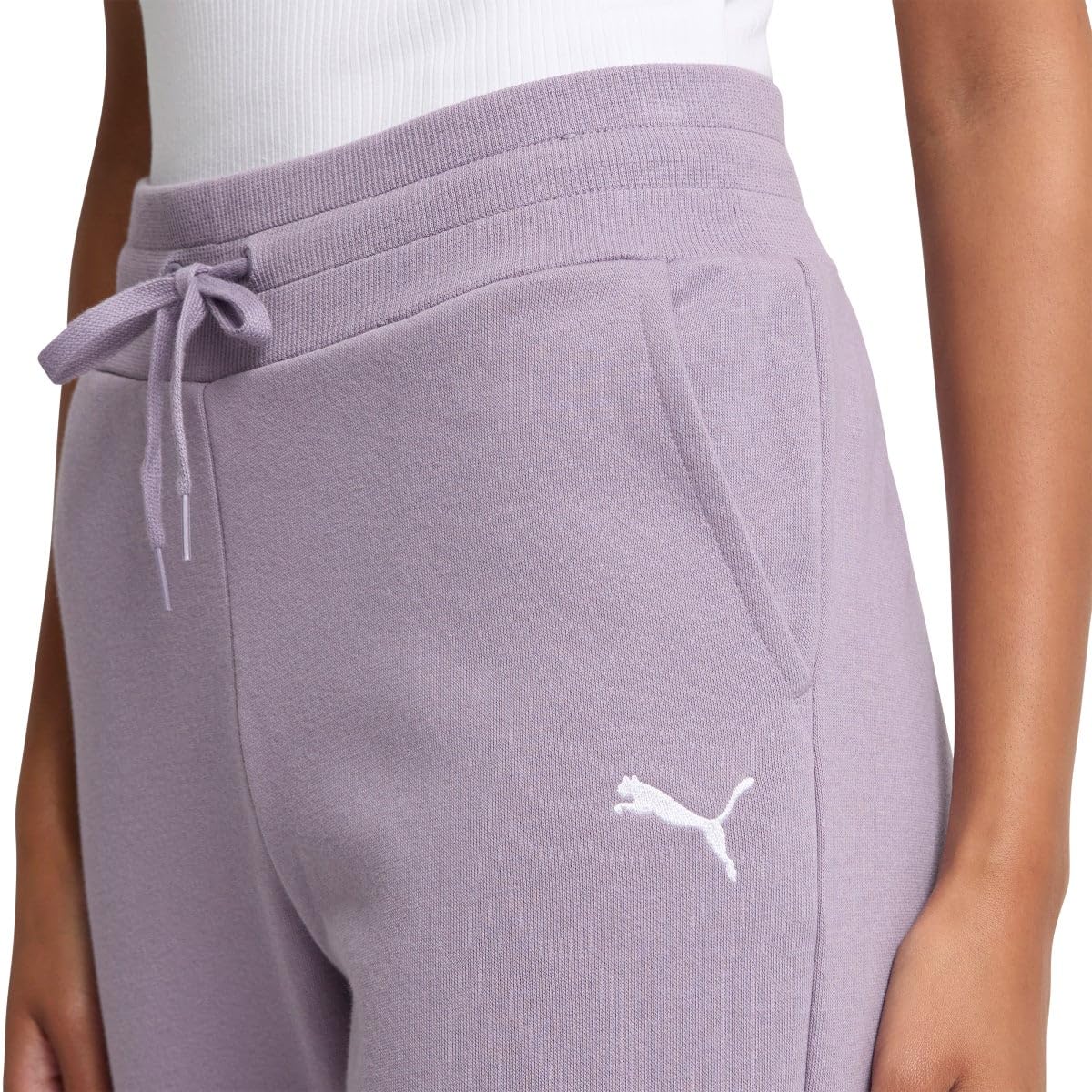 PUMA Women's Fleece Sweat Pants for Women's Straight Legs Winter Sweatpants (Purple, XL)