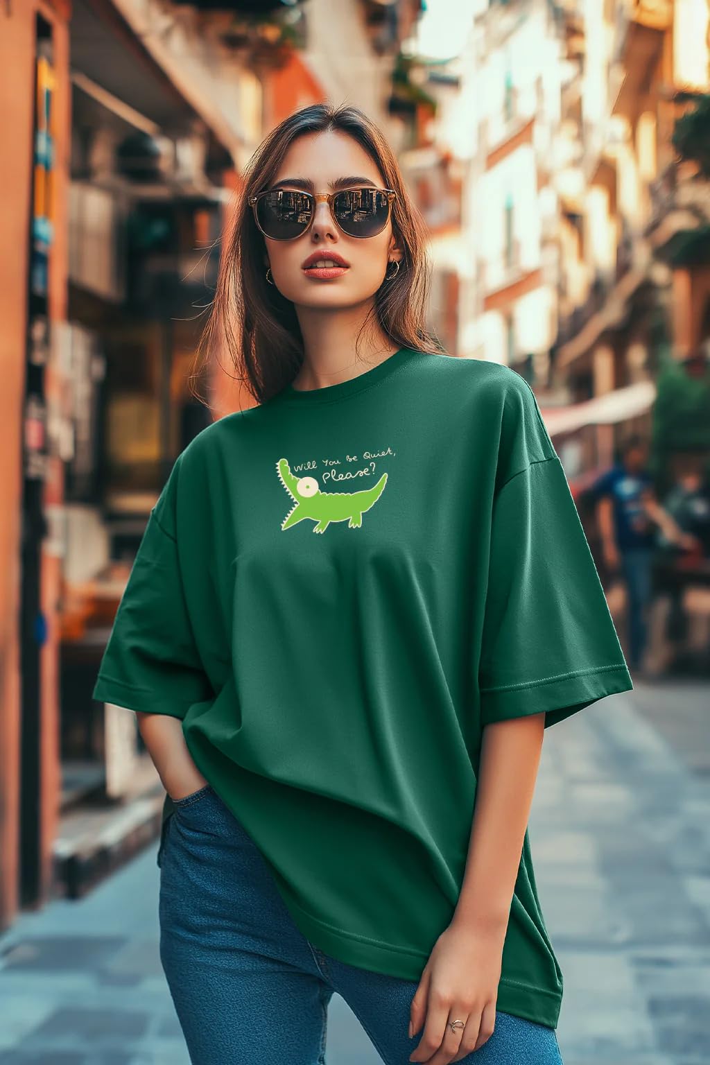 Juneberry Pack Of 2, 100% Pure Cotton, Round Neck, Oversized, Loose, Baggy Fit, Drop Shoulder, Graphic Printed, Half Sleeve T-Sh