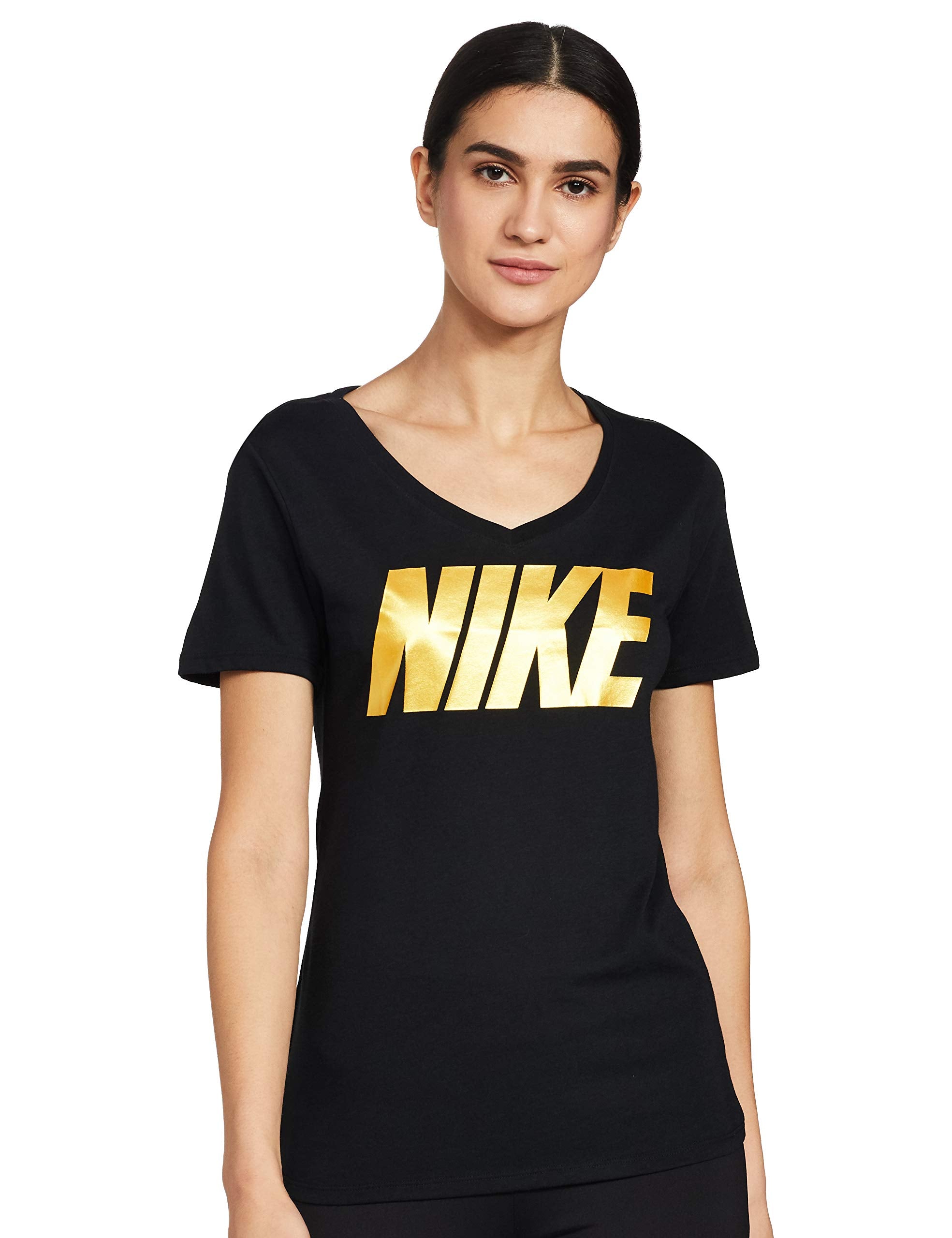 Nike Solid Regular Women T-Shirts