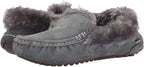 Lamo Sheepskin EW1535-CHA-9 Womens Aussie Moc  Charcoal - Size 9