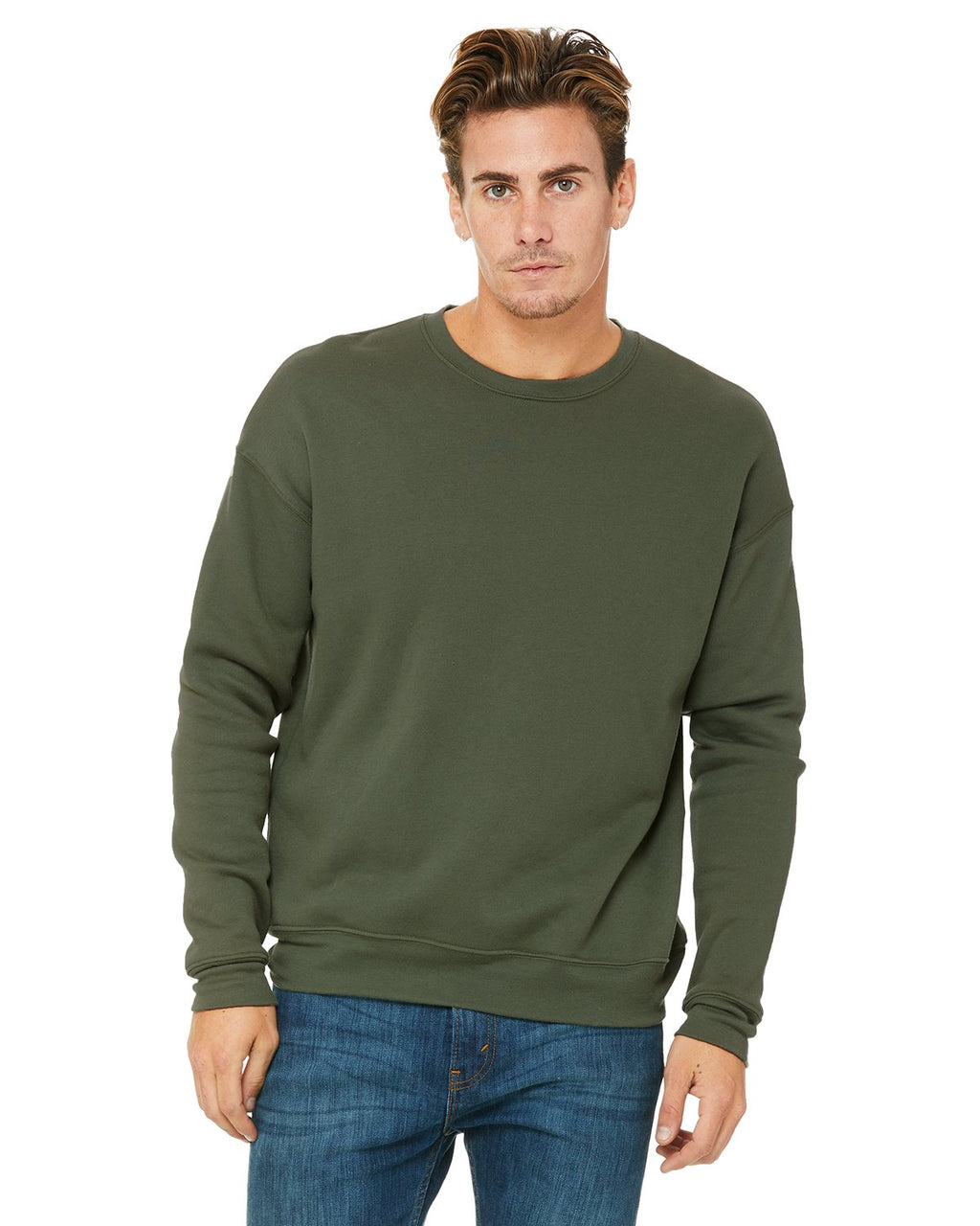 Unisex Drop Shoulder Fleece - WHITE - XS(D0102H7WSFT)