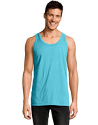 Unisex garment-Dyed Tank - BLAcK - S(D0102H7DE1T)