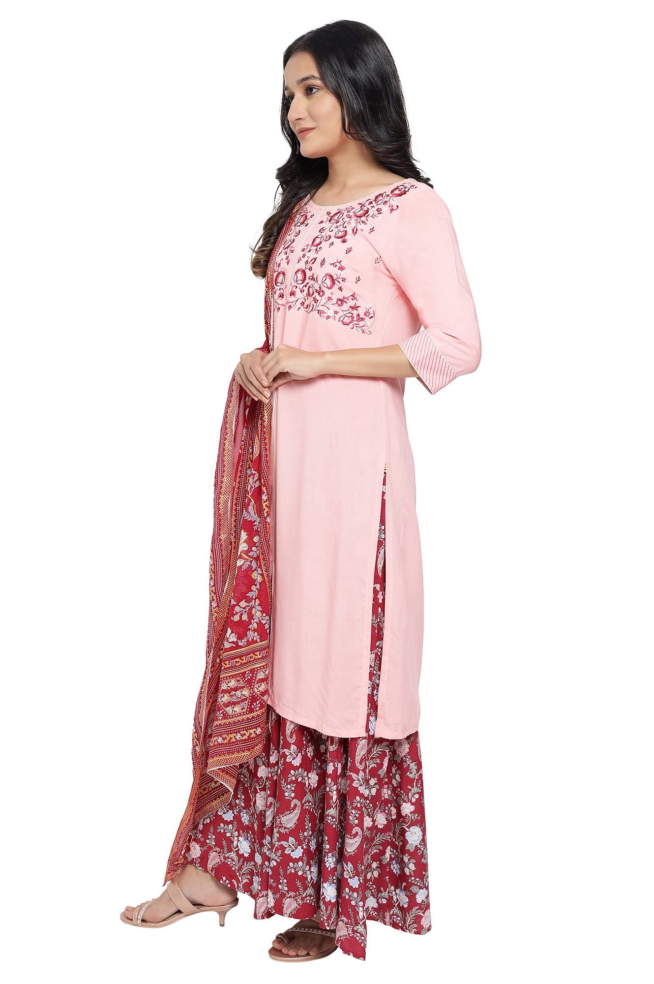 Aurelia Womens Kurta, Cullote & Dupatta