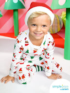 Simple Joys by Carter's Unisex Kids' 3-Piece Snug-Fit Cotton Christmas Pajama Set, Santa, 5