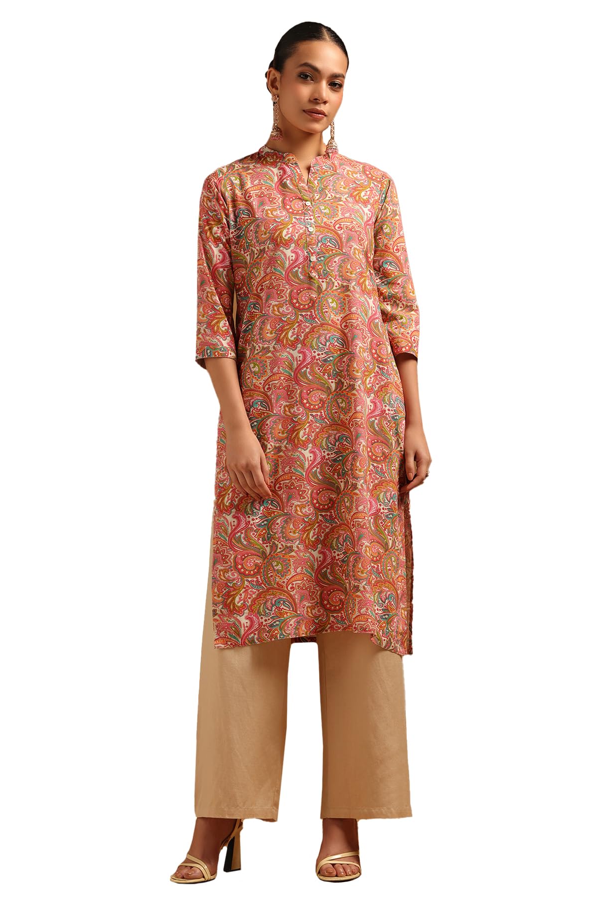 Soch Women Cotton Flex Botanical Kurta