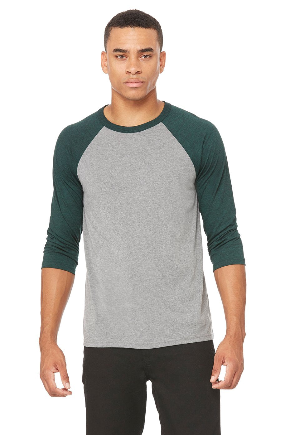 BELLA+CANVAS Unisex 3/4-Sleeve Baseball Tee BC3200