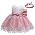 NSSMWTTC Baby Girl Ball Gown Dress Infant Birthday Party Christmas New Year Dresses Toddler Christmas