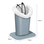 FINTIE Plush Lined Eyeglasses Holder, Glasses Stand Case, Anti-scratch Glasses Storage Organizer for Desk, Nightstand, Office, I