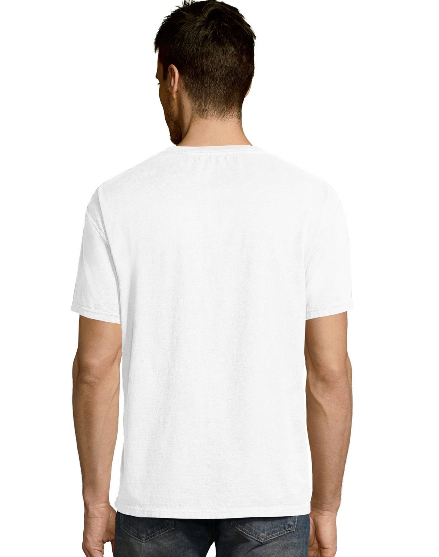 Unisex garment-Dyed T-Shirt with Pocket - BLAcK - S(D0102H7Y8c6)