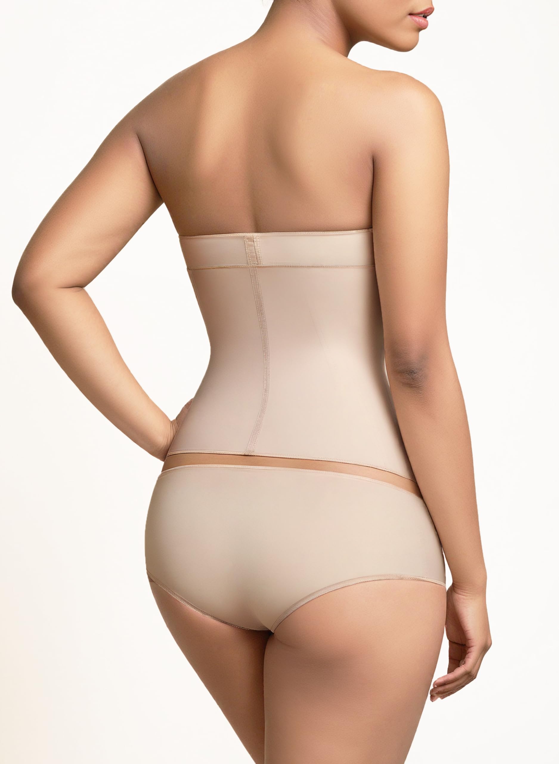 Squeem Perfectly Curvy Waist Cincher - Firming Shapewear for Women - Tummy Control Waist Trainer & Shaper - Beige/Size: Large