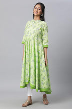 Purple Asymmetrical Floral Summerkurta