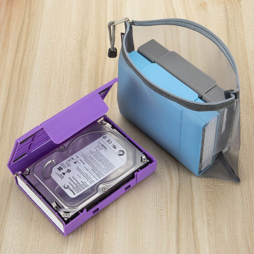 HRX Package Nylon Mesh Cosmetic Bags Zippered, 6PCS A5 Makeup Travel Cases Organizer Pouches for Purse Diaper Bag Office Station