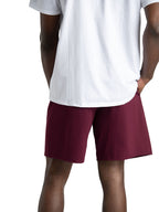 Fruit of the Loom Men's Eversoft Cotton Shorts with Pockets (S-4xl), 2 Pack-Maroon
