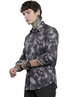 The Indian Garage Co Mens Slim Fit Abstract Print Long Sleeves Party Shirt