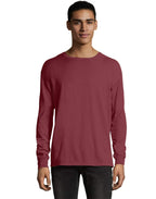 Unisex garment-Dyed Long-Sleeve T-Shirt - BLAcK - S(D0102H7DESX)