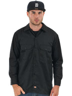 Unisex Long-Sleeve Work Shirt - NAVY - S(D0102H7ZgXX)