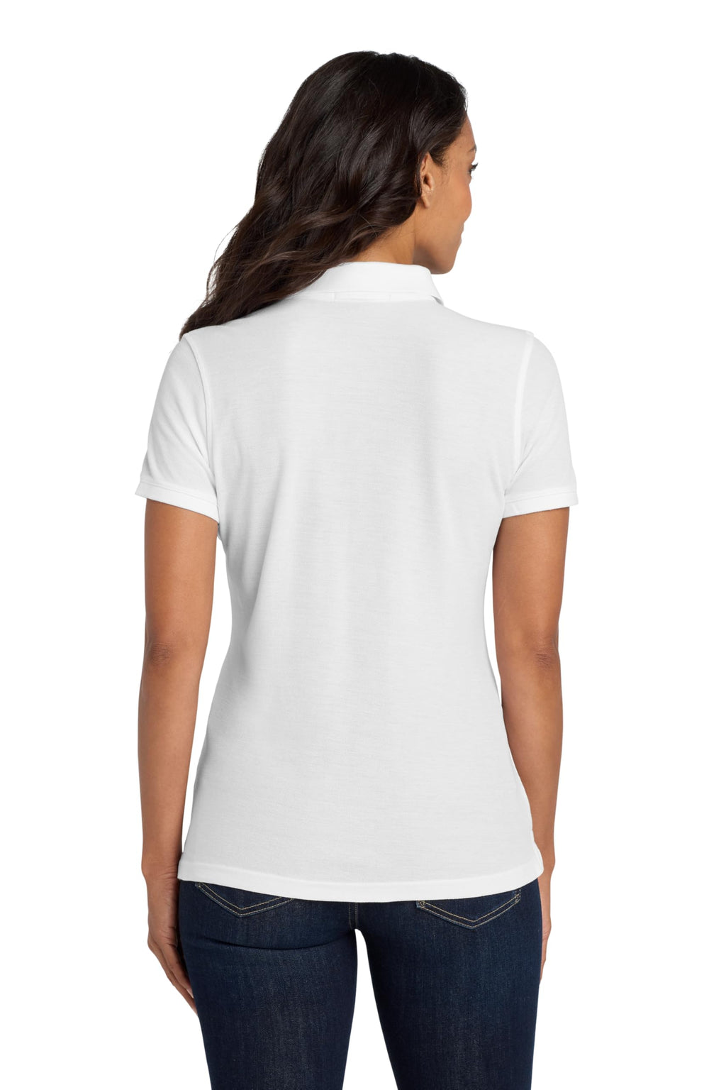 Port Authority Ladies core classic Pique Polo 3XL White