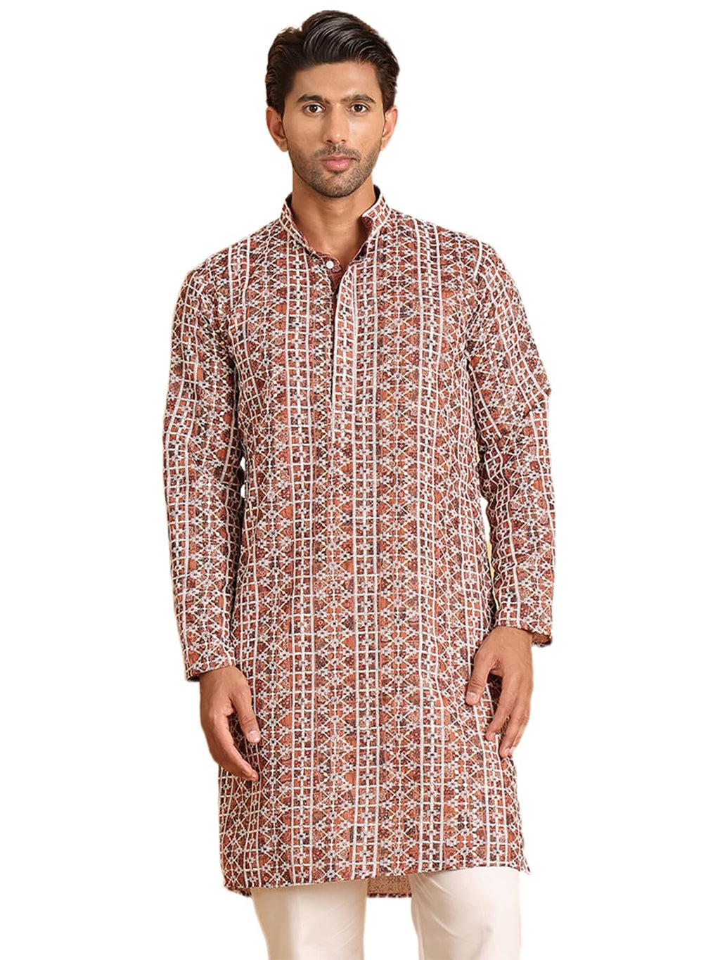 Jompers Mens Embroidered & Printed Kurta