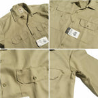 Dickies Mens Long Sleeve Work Shirt, Silver, Small