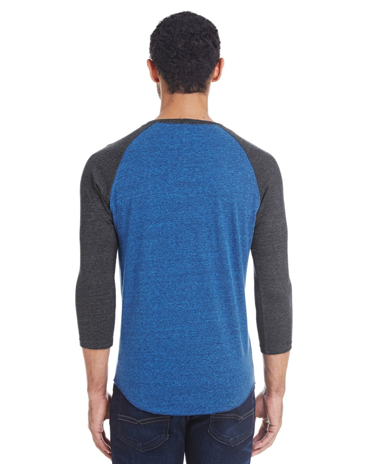 Unisex Triblend 34-Sleeve Raglan - cRM cRD BLK TRB - 3XL(D0102H7NPLP)