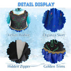 Dressy Daisy Little Girls' Ice Princess Sister Costume Dresses Birthday Halloween Christmas Fancy Party Outfit with Accessories