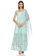 Ketch WomenS Polycotton Tunic Sharara And Dupatta (Khk3000754_Aqua